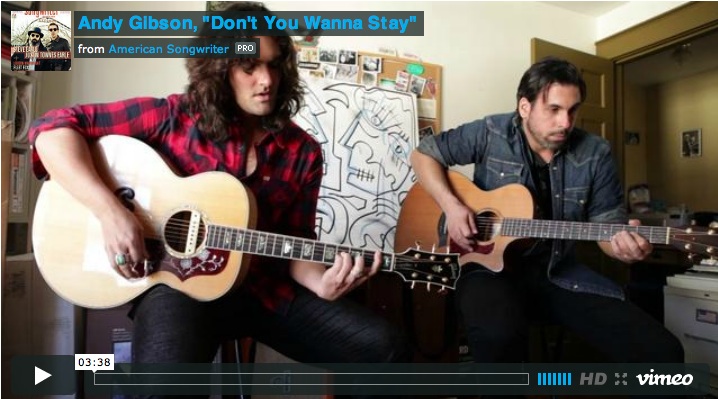 andy gibson don't you wanna stay video