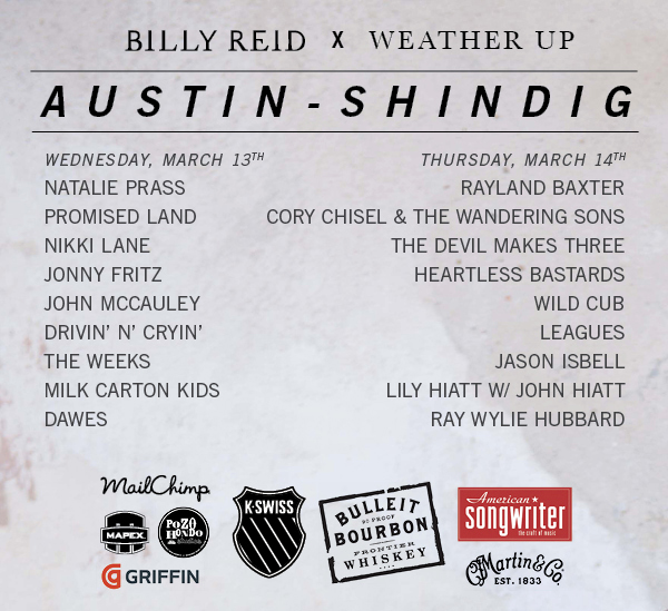 SXSW billy reid shindig