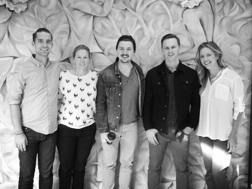 (pictured left to right) Jesse Feister, Songspace; Leslie Roberts, BMI; Kenneth Tyler, Chris Jackson, A Lion Named Roar; Penny Gattis, BMI.