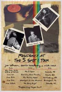 Darrin Bradbury, Jon Latham And Nick Nace Poised For Southeastern Summer Tour