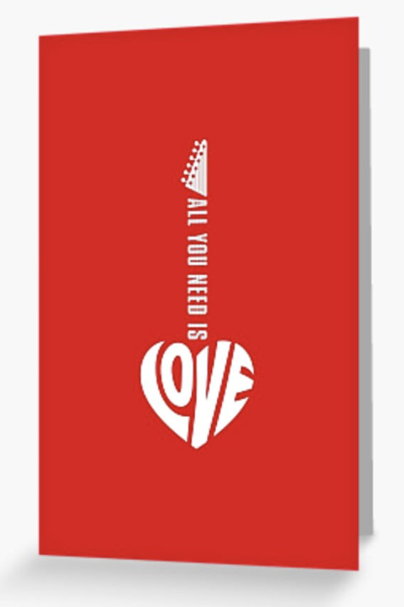 valentine's day card for music lovers