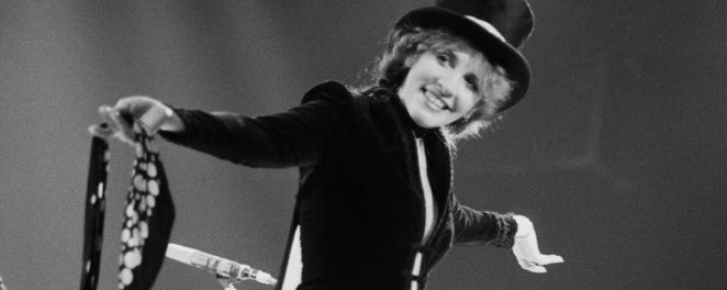 Stevie Nicks performing with Fleetwood Mac