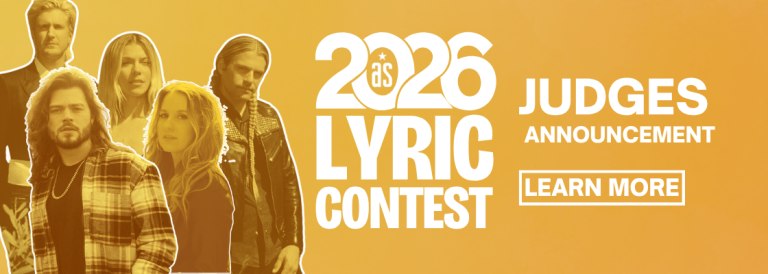 2026 Lyric Contest Judges Announcement. Learn more.